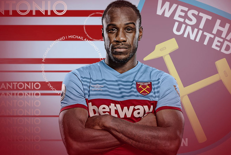 Michail Antonio đang dẫn đầu vị trí vua phá lưới