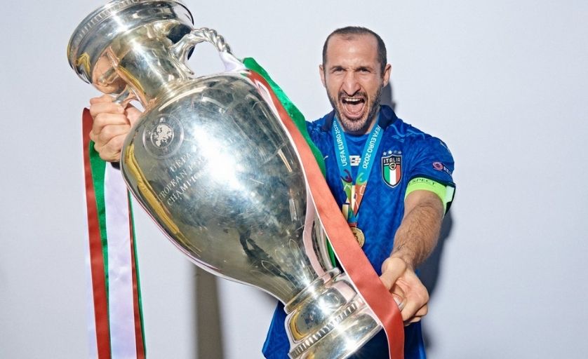 Giorgio Chiellini đang là cầu thủ tự do sau vô địch EURO 2020